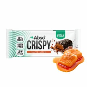 Abso Crispy Bar Kínáló (16db x 50 g) - Sós karamellás ízű vegán fehérjeszelet