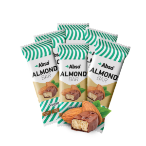 Abso Almond Bar Kínáló (20dbx35g) - mandulás vegán desszert szelet