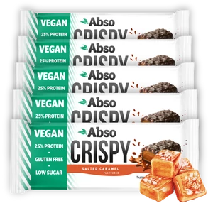 Abso Crispy Bar Kínáló (16db x 50 g) - Sós karamellás ízű vegán fehérjeszelet